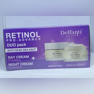 Delfanti Milano Retinol Pro Advance Duo Pack Day & Night Cream Dead Sea Salt